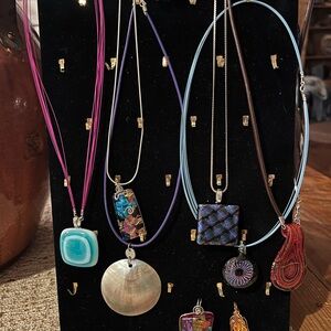 Colorful Pendant Necklaces & Earrings